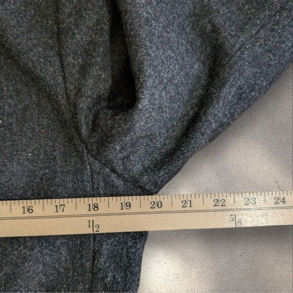 Gray Wool Blend Blazer Jacket Business Career Minimalist Classic - Picture 8 of 14